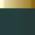 Green with Brushed Gold Trim