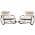 Beige/ 2 PCS Reclining