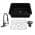Matte Black Fireclay Kitchen Sink with Matte Black Pull Down Kitchen Faucet