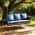 Light Blue Cushion+Brown Rattan Frame color or pattern variation