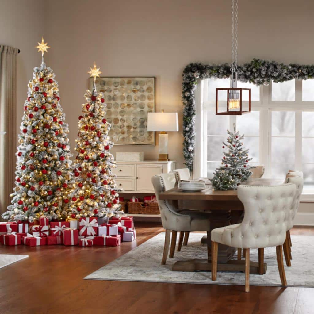 Dining Room Christmas Decor - Home - The Home Depot