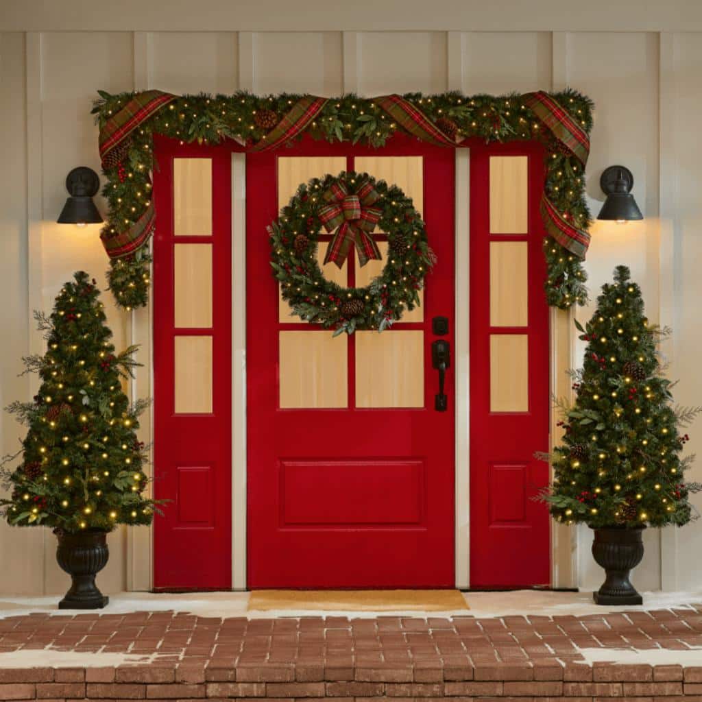 Entryway Christmas Decor - Home - The Home Depot
