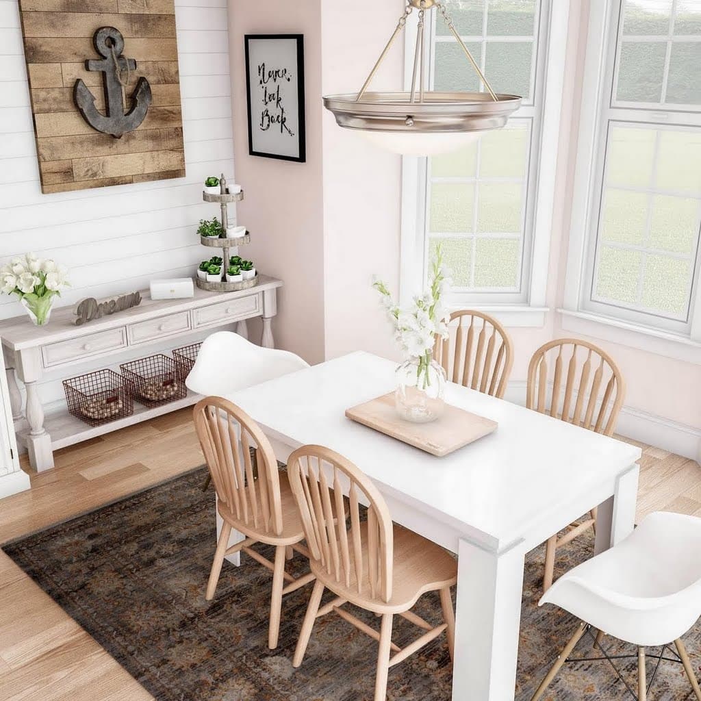 Casual Farmhouse Dining Room