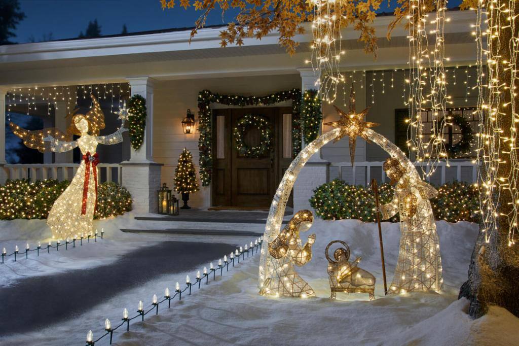 Elegant Front Yard Home The Depot - Home Depot Christmas Outdoor Decorations