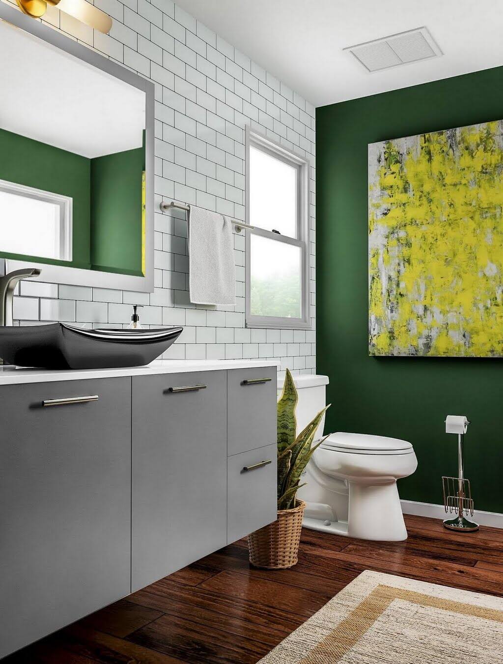Metropolitan Green Bathroom