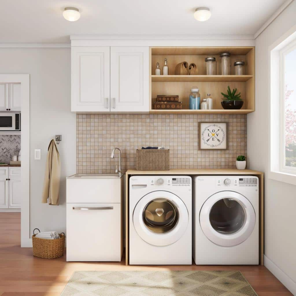 Fresh and Functional Laundry Room - Delish & Decor