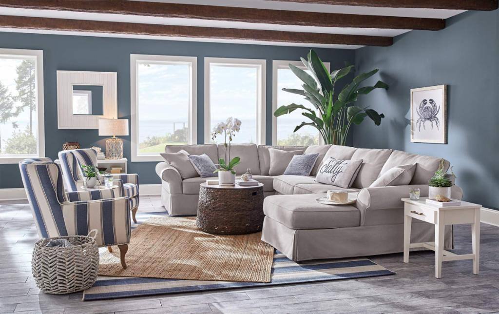 coastal grey living room