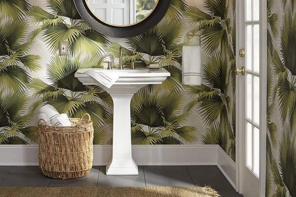 Global Old World Half Bathroom