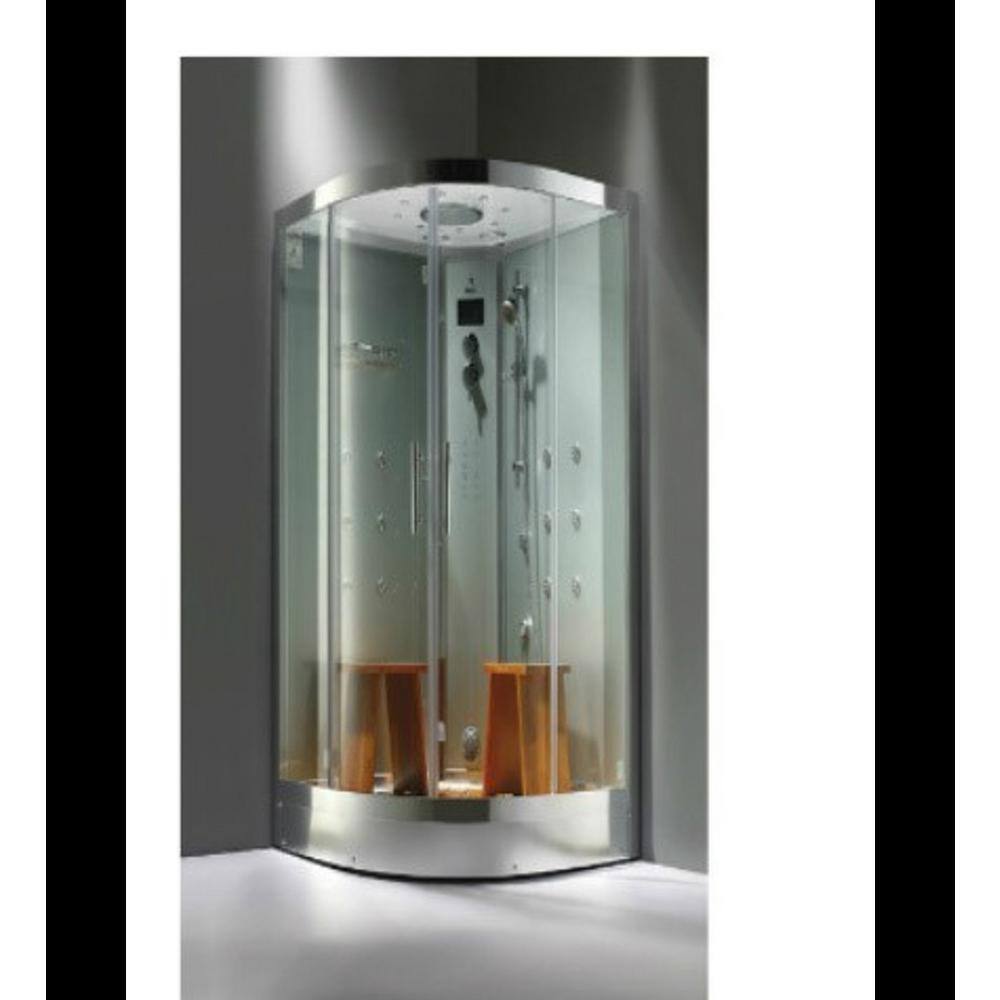 Athena 47 in. x 47 in. x 89 in. 2Person Luxury Corner Steam Cabin with