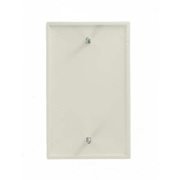 Standard Size Thermoplastic Nylon Leviton 80714-W 1-Gang No Device Blank Wallplate Box Mount White