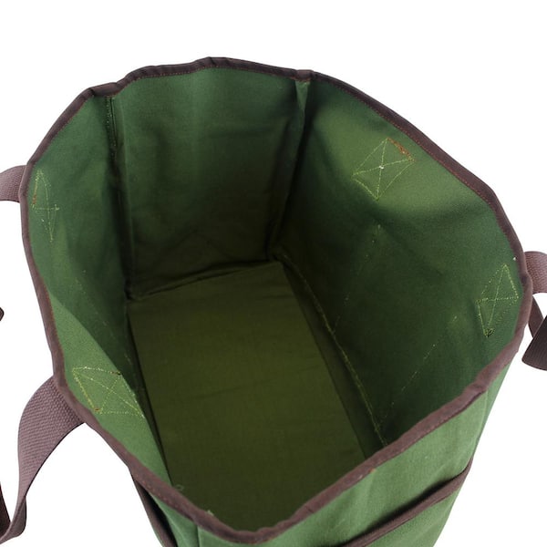 Large Olive Green Canvas Utility Tote Bag