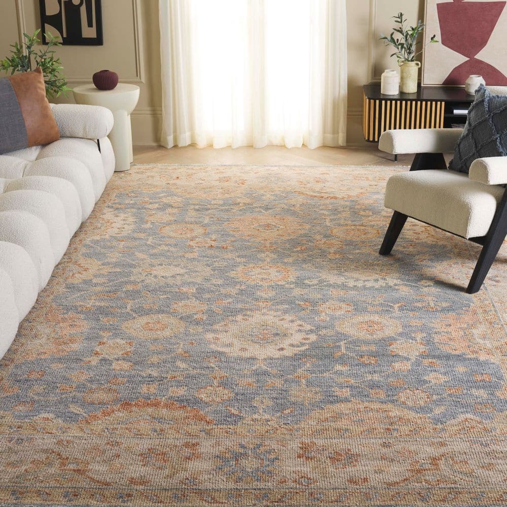 Samarkand 8 ft. x 10 ft. Light Blue/Beige Ornate Traditional Area Rug price history on PriceWatchPro