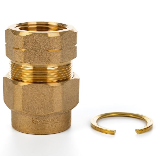 1 in. CSST x 1 in. FIPT Brass Female Adapter