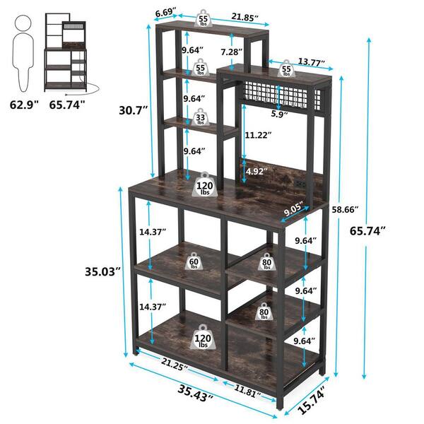 Expandable Microwave Shelf Stand – Sorbus Home