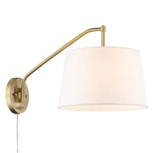 Ryleigh 0.75 in. 1-Light Brushed Champagne Bronze Sconce