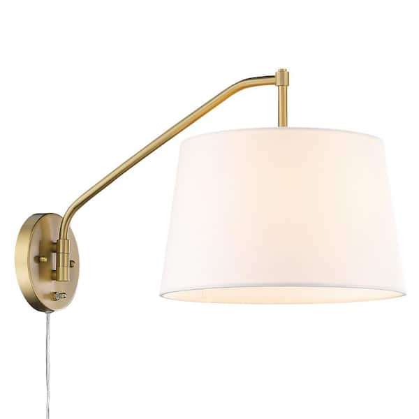 Ryleigh 0.75 in. 1-Light Brushed Champagne Bronze Sconce