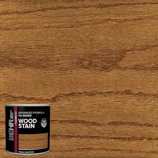 BEHR 8 oz. #TIS-510 Golden Oak Transparent Oil-Based Advanced Formula Interior Wood Stain