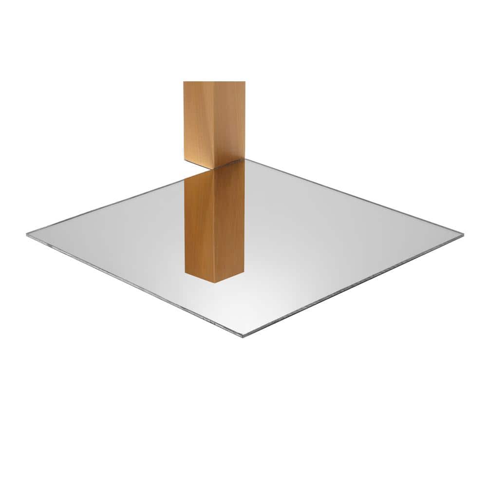 SPEEDYORDERS Acrylic Mirror Sheet Plexiglass 24 x 16 Inches, Round Corner R=1 Silver Shatterproof Mirror Plastic Mirrors for Wall Ideal for