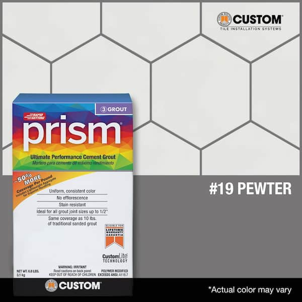 Prism #19 Pewter 17 lb. Ultimate Performance Grout