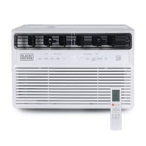 8,000 BTU (DOE) 115-Volt Window Air Conditioner Cools 350 sq. ft. with Remote in Black