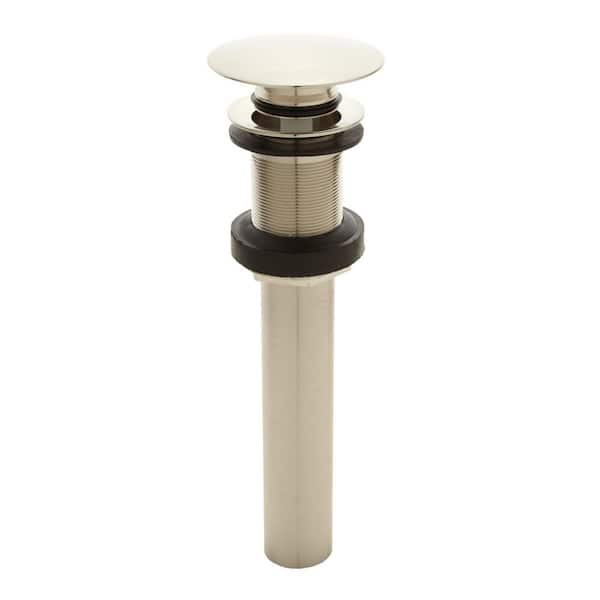 SIGNATURE HARDWARE Mushroom Style Pop-Up Bathroom Drain with No Overflow Holes