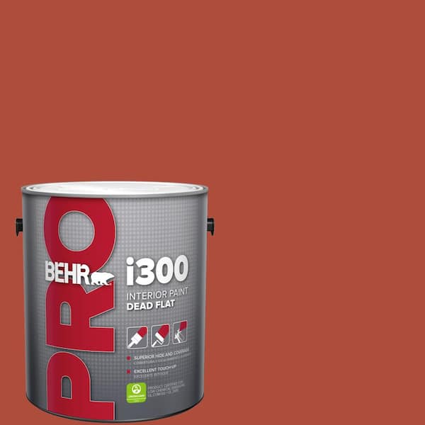 1 gal. #MQ4-35 Torch Red Dead Flat Interior Paint
