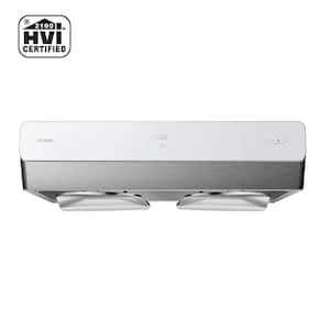 Pixie Air Slim Line 30 in. Convertible Under Cabinet Range Hood in Off-White with Motion Activation