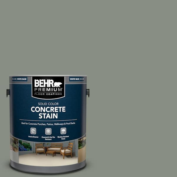 BEHR PREMIUM 1 gal. #PFC-43 Peaceful Glade Solid Color Flat Interior/Exterior Concrete Stain