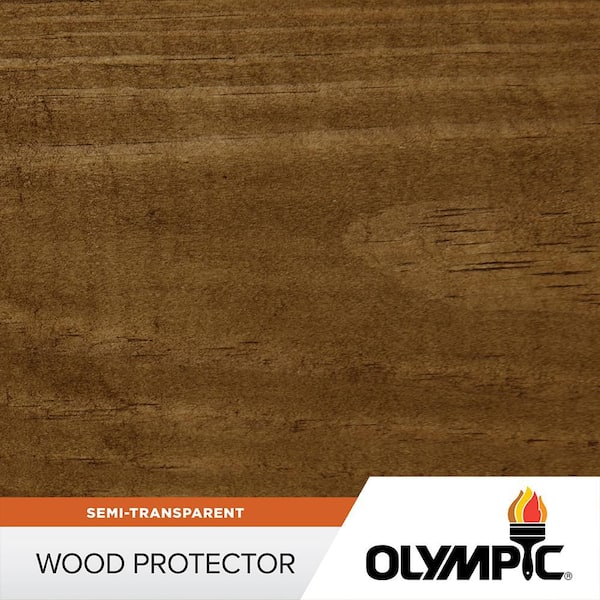 Wood Protector 1 gal. ST-2028 Tobacco Exterior Semi-Transparent Stain Plus Sealer in One