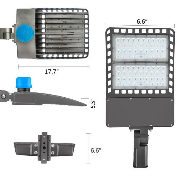 Details about   300W LED Parking Lot Lights 36000LM Natural White 5000K IP65 Waterproof Outdo... 