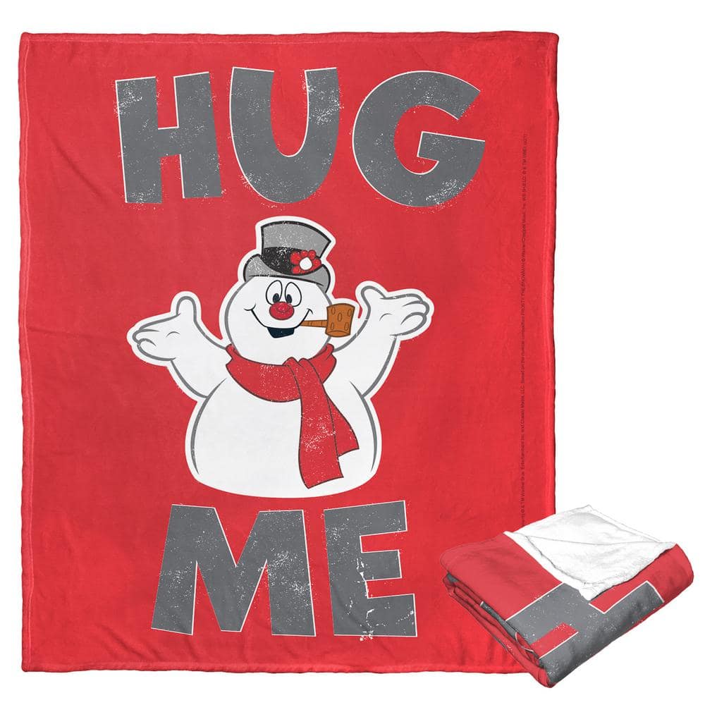 THE NORTHWEST GROUP WB Frosty the Snowman Hug Me Silk Touch Multi-Colored Throw Blanket