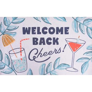 BENISSIMO Welcome Back Handwritten 20 in. x 31.5 in. Door Mat MM-20X32-HWRT  - The Home Depot