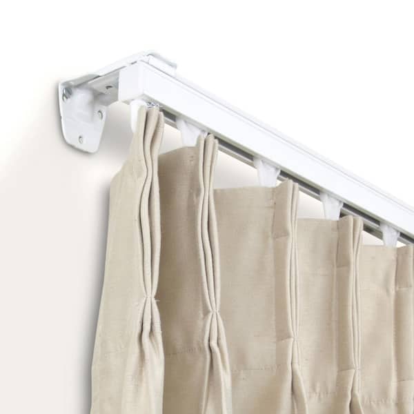 Rod Desyne 192 In Commercial Wall, Ceiling Mounted Track Shower Curtain Rods