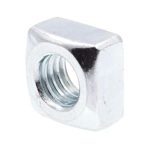 1/2 in.-13 Zinc Plated Steel Square Nuts (10-Pack)