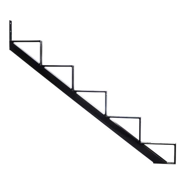 Pylex 5-Steps Steel Stair Stringer black 7-1/2 in. x 10-1/4 in. (Includes 1 Stair Stringer)