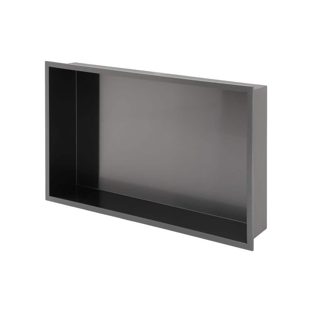 21 in. W x 13 in. H x 3.94 in. D Stainless Steel Shower Niche (Set of 1) Pieces in Gunmetal Black price history on PriceWatchPro
