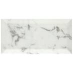 Merola Tile Classico Carrara Glossy Metro 3 in. x 6 in. Ceramic Wall ...