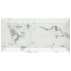 Classico Carrara Glossy Metro 3 in. x 6 in. Ceramic Wall Tile (5.72 sq. ft./Case)