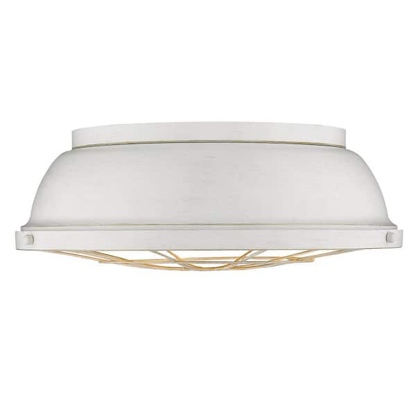 Bartlett 16.5 in. 3-Light French White Flush Mount