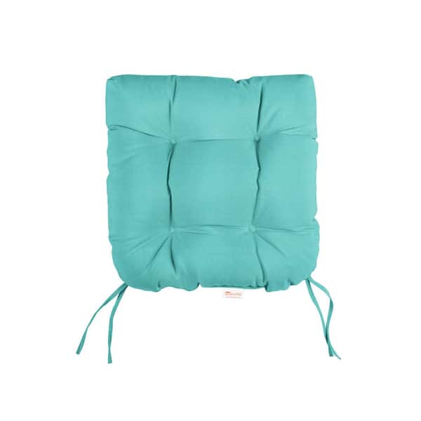 Sorra Home Sunbrella Canvas Aruba U-Shaped Tufted Outdoor Seat Cushion