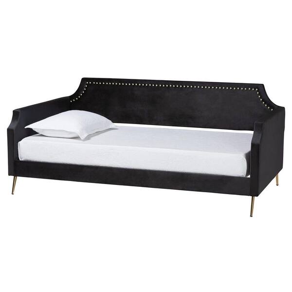 Baxton Studio Pita Black and Gold Twin Daybed 220 12857 HD The