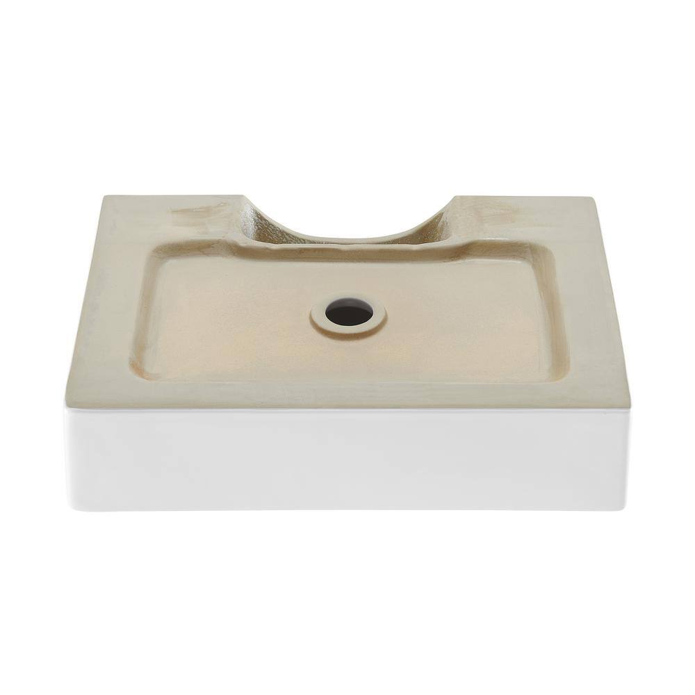 Claire 21" Glossy White Ceramic Vessel Sink