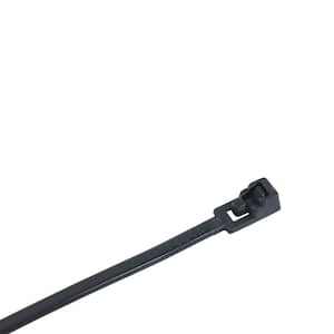 12 in. Releasable Cable Tie Black 50 lb. 10-Pack (Case of 10)