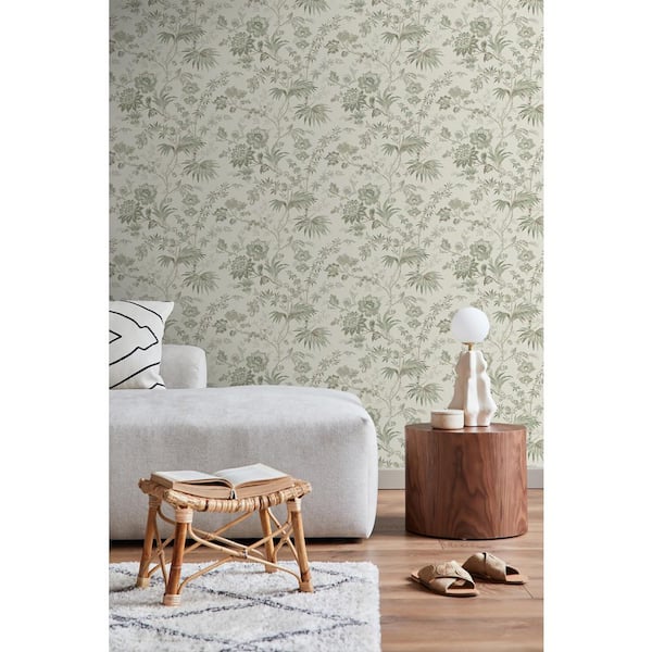 Juliet Neutral Decorative Jacobean Wallpaper