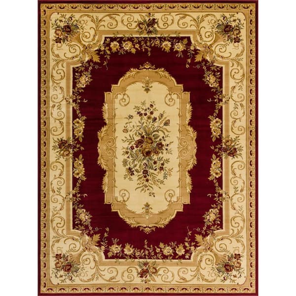 Unique Loom Versailles Henry Red 9' 0 x 12' 0 Area Rug