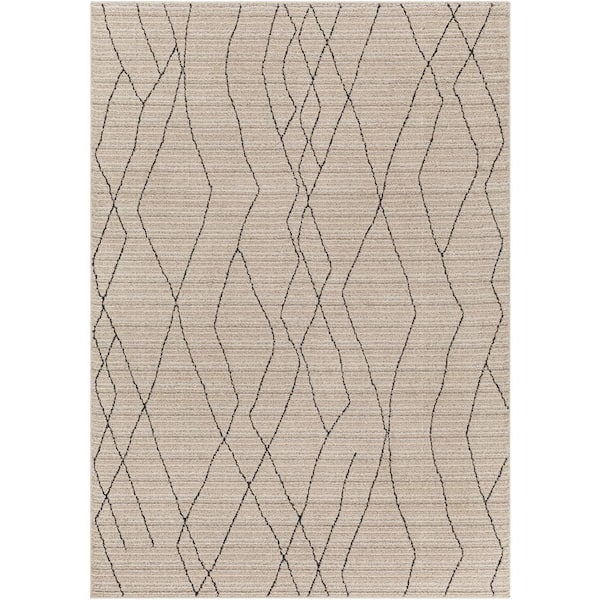 Livabliss Cozy Gray 8 ft. x 10 ft. Global Indoor Area Rug