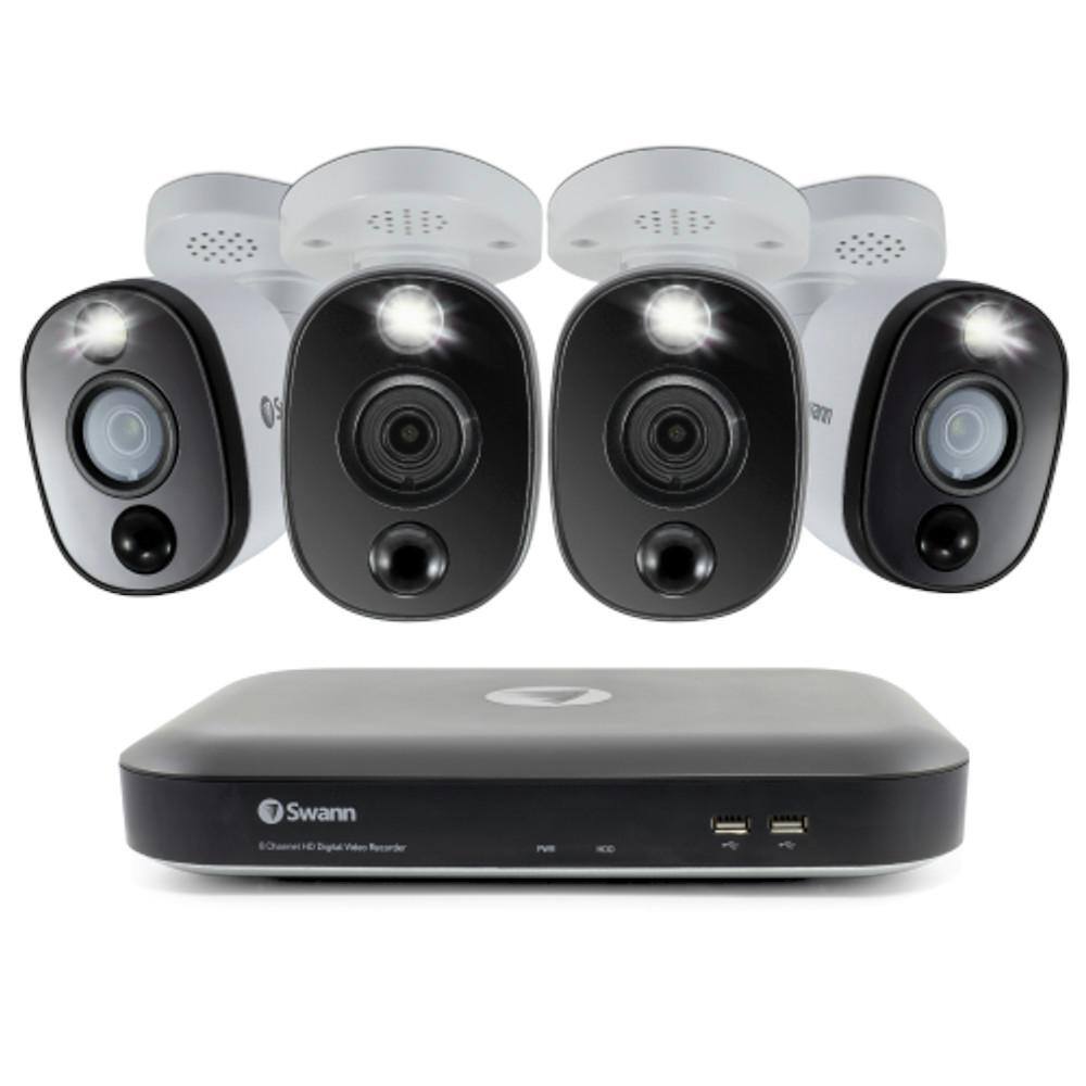 Swann DVR-5580 4-Channel 4K UHD 1TB DVR Security Camera System with Four 4K Wired Bullet Cameras SWDVK-455804WL-US Sansujyuku sansujyuku.com