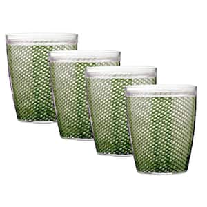 Fishnet 14 oz. Kale Green Insulated Drinkware (Set of 4)