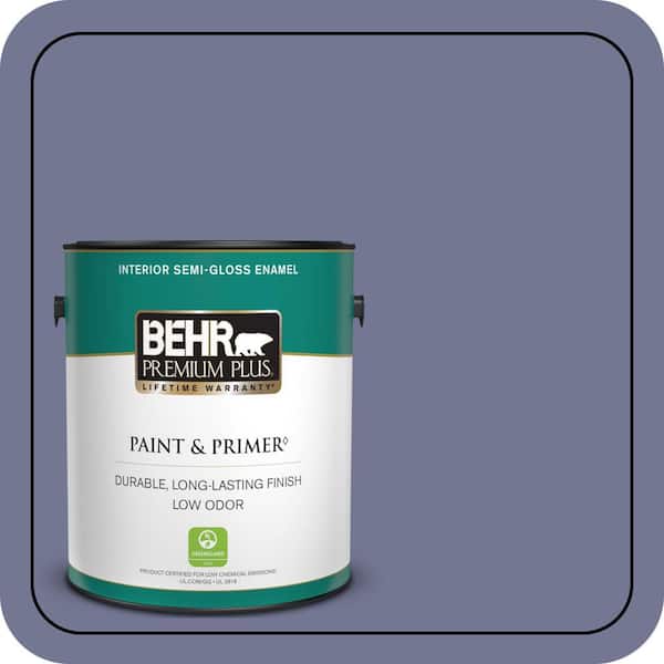 BEHR PREMIUM PLUS 1 gal. #S560-5 Royal Fortune Semi-Gloss Enamel Low Odor Interior Paint & Primer