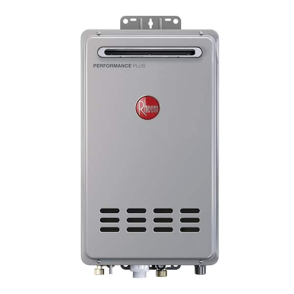 Photo 1 of (READ FULL POST) Rheem RTG-84XLN-1 Mid-Efficiency 8.4GPM Outdoor Natural Gas Tankless Water Heater, Gray
